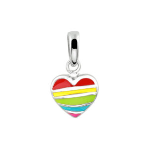 hanger hart zilver gerhodineerd