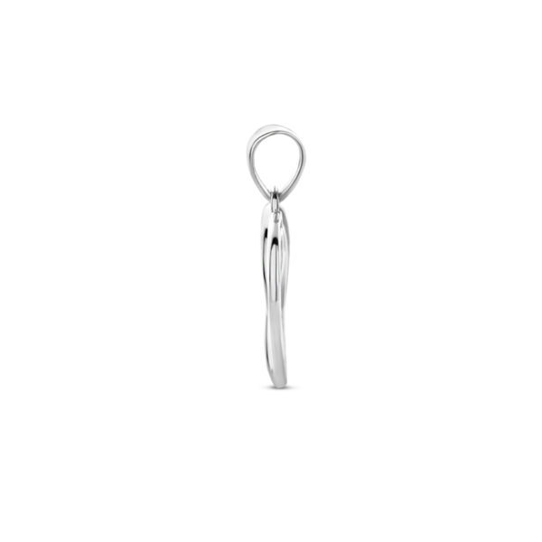 hanger hart zilver gerhodineerd - Afbeelding 3