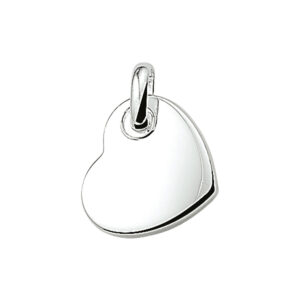 hanger hart zilver wit