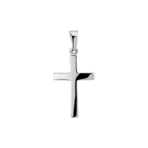 hanger kruis massief 14K witgoud