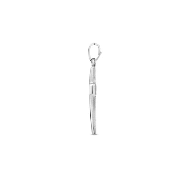 hanger kruis poli/mat gediamanteerd 24 mm zilver gerhodineerd - Afbeelding 3