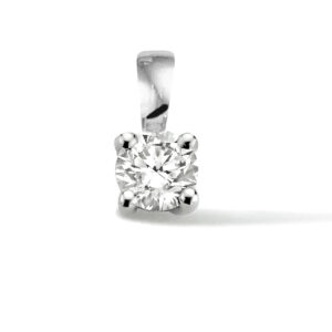 hanger lab grown diamant 0.25ct h si 14K witgoud met palladium