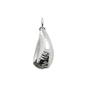 hanger mossel zilver wit