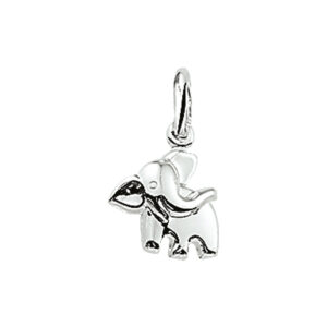 hanger olifant zilver wit