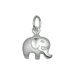 hanger olifant zilver wit