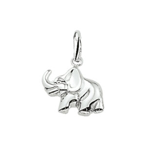 hanger olifant zilver wit