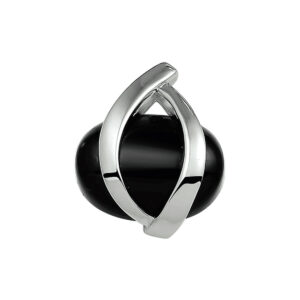 hanger onyx zilver gerhodineerd