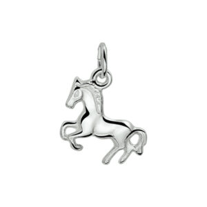 hanger paard zilver wit