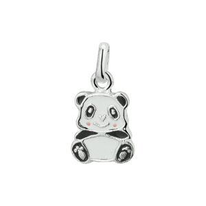 hanger panda zilver wit