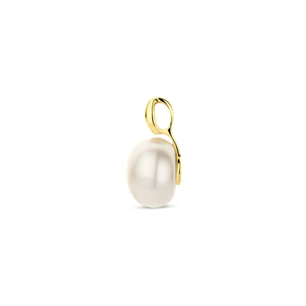 hanger parel 12 mm 14K geelgoud - Afbeelding 3