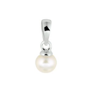 hanger parel zilver gerhodineerd