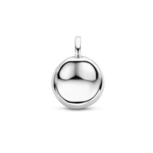 hanger rondje zilver gerhodineerd