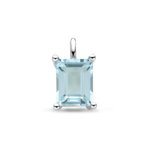 hanger sky blue topaas 14,5 mm zilver gerhodineerd