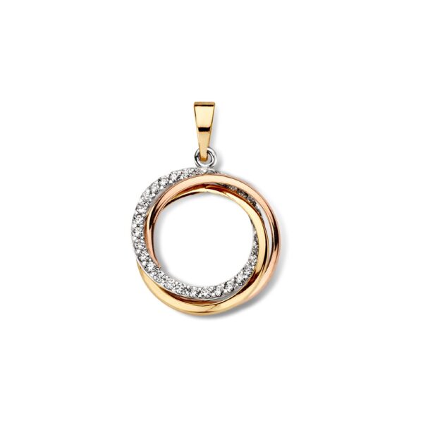Hanger tricolor zirkonia
