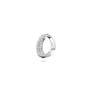 hanger zirkonia 12,5 mm zilver gerhodineerd