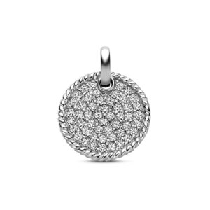 hanger zirkonia 18 mm zilver gerhodineerd