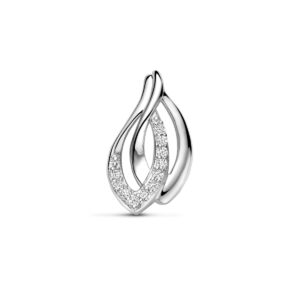 hanger zirkonia 18 mm zilver gerhodineerd