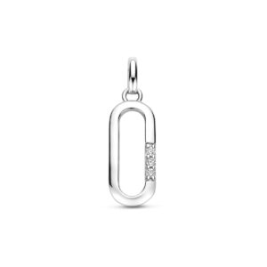 hanger zirkonia 20 mm zilver gerhodineerd