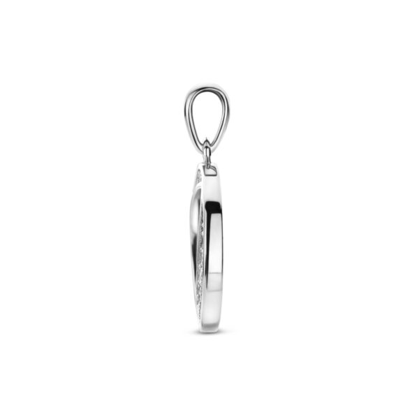 hanger zirkonia 23 mm zilver gerhodineerd - Afbeelding 3