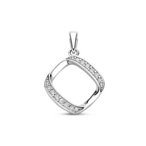 hanger zirkonia 23 mm zilver gerhodineerd