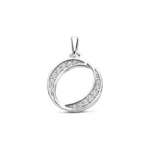 hanger zirkonia 23 mm zilver gerhodineerd