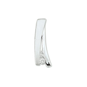 hanger zirkonia poli/mat zilver gerhodineerd