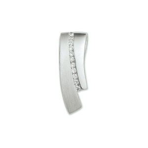 hanger zirkonia poli/mat zilver gerhodineerd