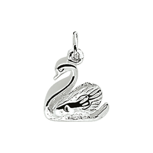 hanger zwaan zilver wit