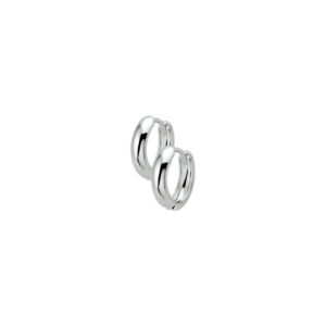 klapoorringen 2,5 mm bol 14K witgoud