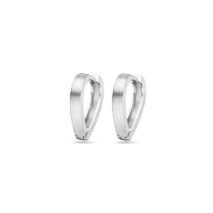 klapoorringen mat 15 mm zilver gerhodineerd