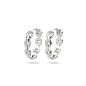 klapoorringen schakel zilver gerhodineerd