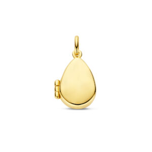medaillon druppel 20 mm 14K geelgoud