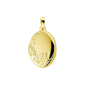 medaillon gravure 14K geelgoud