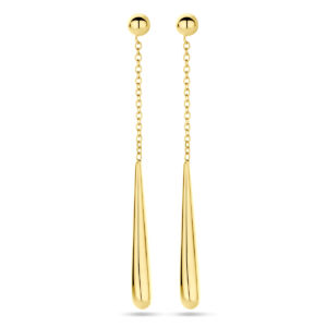 oorhangers druppel 25 mm 18K geelgoud