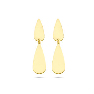 oorhangers druppel 30 mm 14K geelgoud