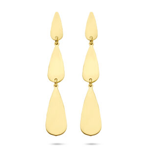 oorhangers druppel 40 mm 14K geelgoud