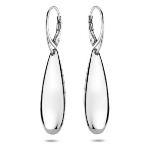 oorhangers druppel 48 mm zilver gerhodineerd