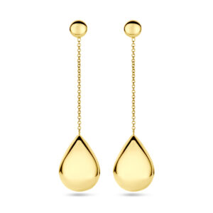 oorhangers druppel 56 mm 14K geelgoud