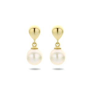 oorhangers parel 14K geelgoud