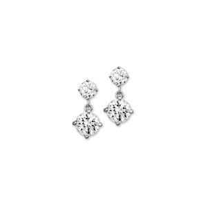 oorhangers zirkonia zilver gerhodineerd