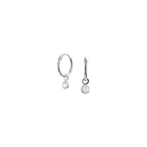 oorhangers zirkonia zilver gerhodineerd