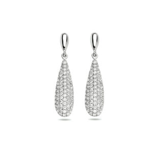 oorhangers zirkonia zilver gerhodineerd