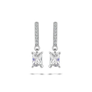 oorhangers zirkonia zilver gerhodineerd