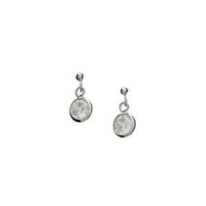 oorhangers zirkonia zilver gerhodineerd