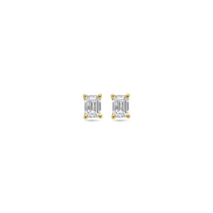 oorknoppen lab grown diamant 0.50ct (2x 0.25ct) h si 4,5 mm 14K geelgoud