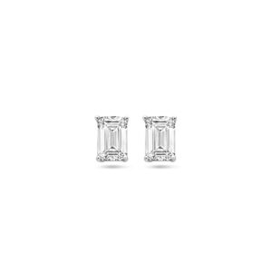 oorknoppen zirkonia zilver gerhodineerd