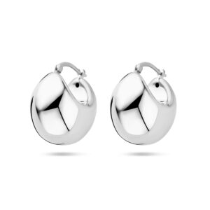 oorringen 24 mm zilver gerhodineerd
