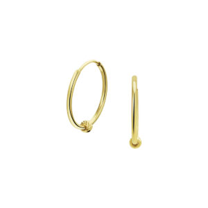 oorringen bolletje 14K geelgoud