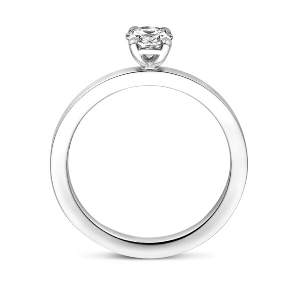 platina ring diamant 0.50ct g vsi platina - Afbeelding 2