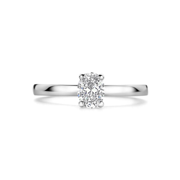 platina ring diamant 0.50ct g vsi platina - Afbeelding 4